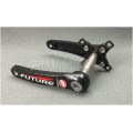 Full carbon fiber crank 3K ultra-light BCD 104/64mm length 170mm 4 catchs for MTB 5 catchs for road bicycles red color